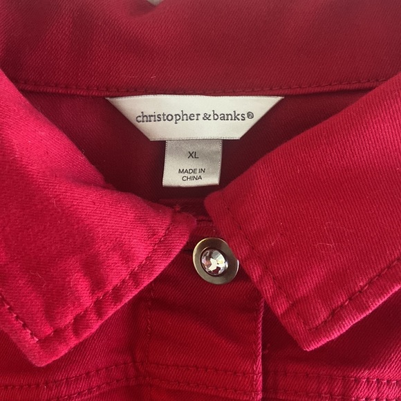 Christopher & Banks denim vest - Picture 3 of 3